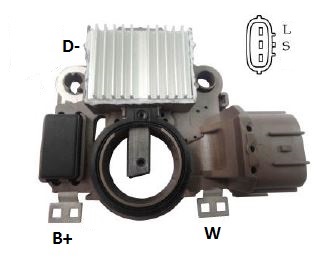 REGULADOR VOLTAGEM ALTERNADOR FRONTIER 08/12 14V - IKR5371  