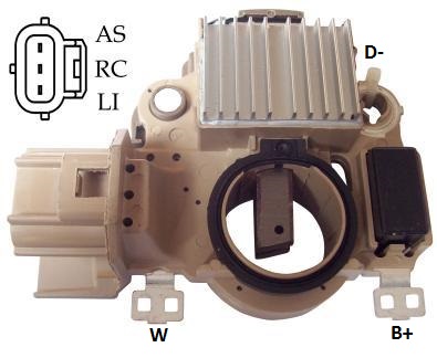REGULADOR VOLTAGEM ALTERNADOR 14V FORD  FIESTA/FUSION - IKR5372  