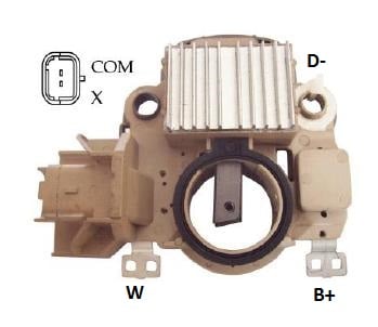 REGULADOR VOLTAGEM ALTERNADOR 14V HONDA     CIVIC 2012 - IKR5499  