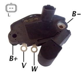 REGULADOR VOLTAGEM ALTERNADOR 14VCLIO/KANGOO14/19/MEG/LAGUNA - IKR5504  