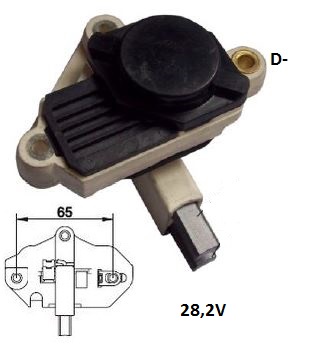 REGULADOR VOLTAGEM ALTERNADOR 285V CPMBONIBVALMET/VOLVO - IKR5506  