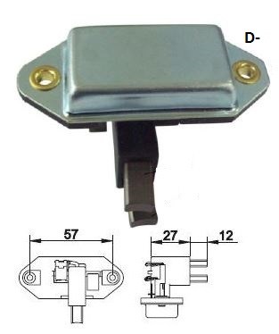 REGULADOR VOLTAGEM 14V FORD, VOLKSWAGEN, GM - IKR5541