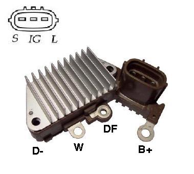 REGULADOR VOLTAGEM ALTERNADOR COROLLA 2001/HILUX 30 4X4 2002 - IKR5568  