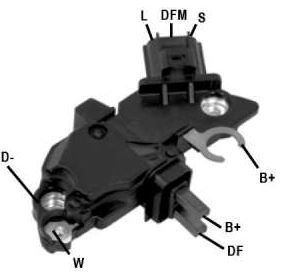 REGULADOR DE VOLTAGEM 14V BOSCH FORD FIESTA, KA - IK5672 IKRO