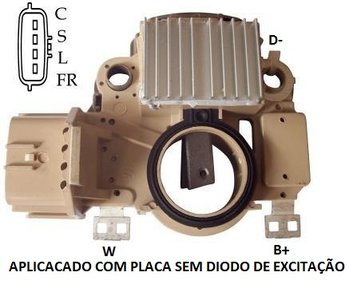 REGULADOR DE VOLTAGEM MITSUBISHI PAJERO FULL 2005 / 2008 L200 TRITON 3.2 A PARTIR DE 2008 (IKRO) - IKR5808