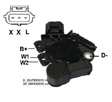 REGULADOR VOLTAGEM 14V FORD COURIER, KA, FIESTA - IKR5811 IKRO