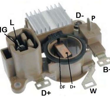 REGULADOR DE VOLTAGEM 14V MITSUBISHI NEW HOLLAND - IK5847 IKRO