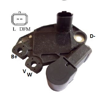 REGULADOR VOLTAGEM ALTERNADOR RENAULT CLIO MEGANE SCENIC - IKR5984  