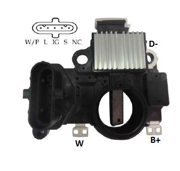 REGULADOR VOLTAGEM ALTERNADOR SCANIA SERIE 5 E SERIE 6 2010 2 - IKR5993  