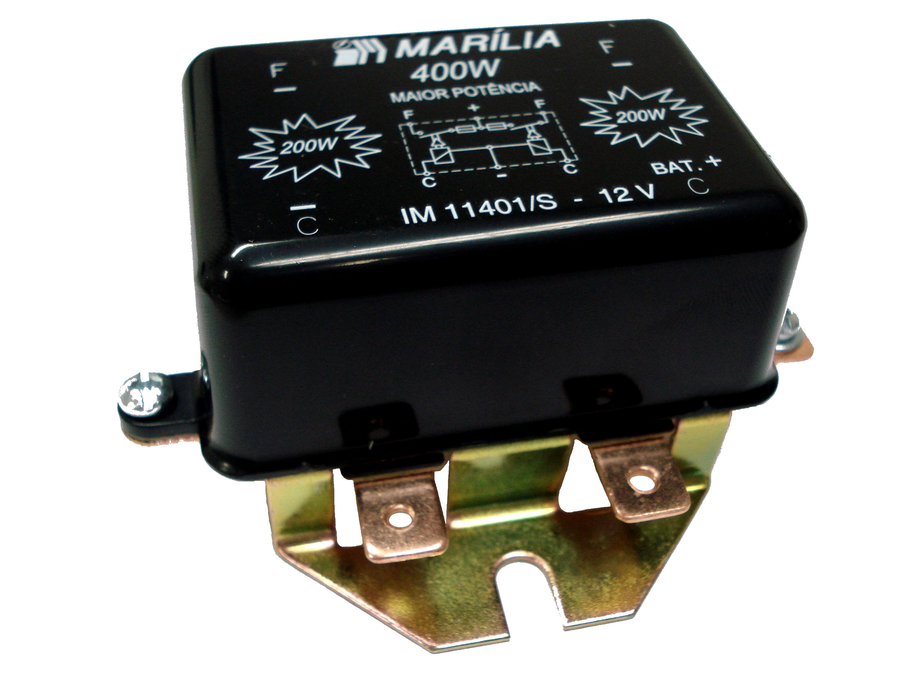 RELÉ DUPLO DE FARÓIS UNIVERSAL 12V 6 TERMINAIS - IM11401S MARILIA
