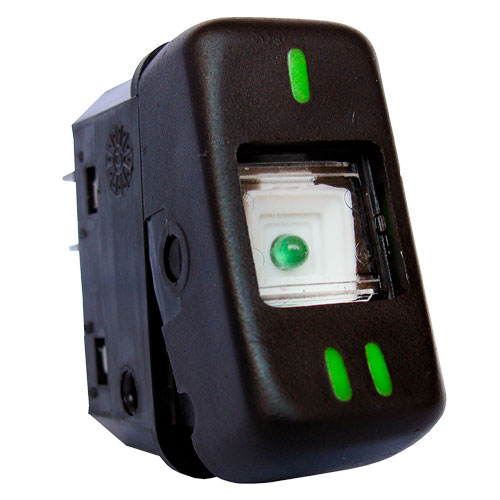 INTERRUPTOR TECLA 3 ESTAGIOS PRETO 24V. - IM11565 