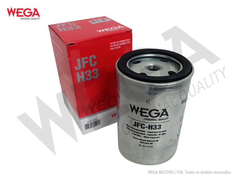 FILTRO DE COMBUSTIVEL DIESEL HYUNDAI HR 2.5 16V. 2016 ATE 2018   KIA BONGO K2500 - 2.5L 2016 EM DIANTE - WEGA-  JFCH33