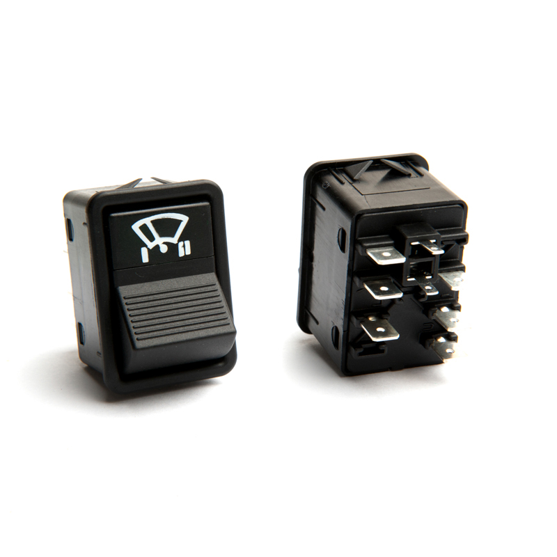 INTERRUPTOR TECLA LIMPADOR MERCEDES BENZ  CARA PRETA 24V - K3833101  