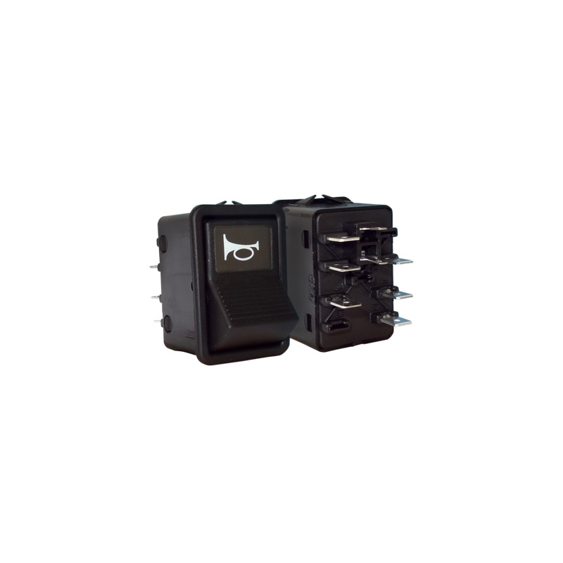 INTERRUPTOR TECLA MERCEDES BENZ  88....BUZINA COM PRETA 24V - K3833166  