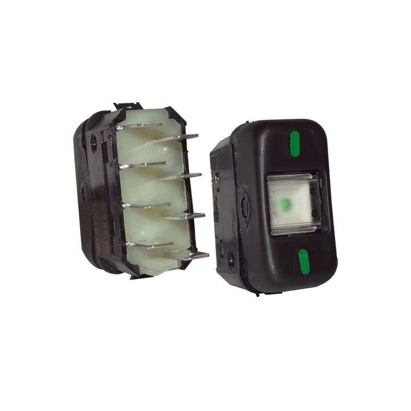 INTERRUPTOR BOTAO VIDRO MERCEDES BENZ  24V 88....PRETO COM RETORNO - K3931064   