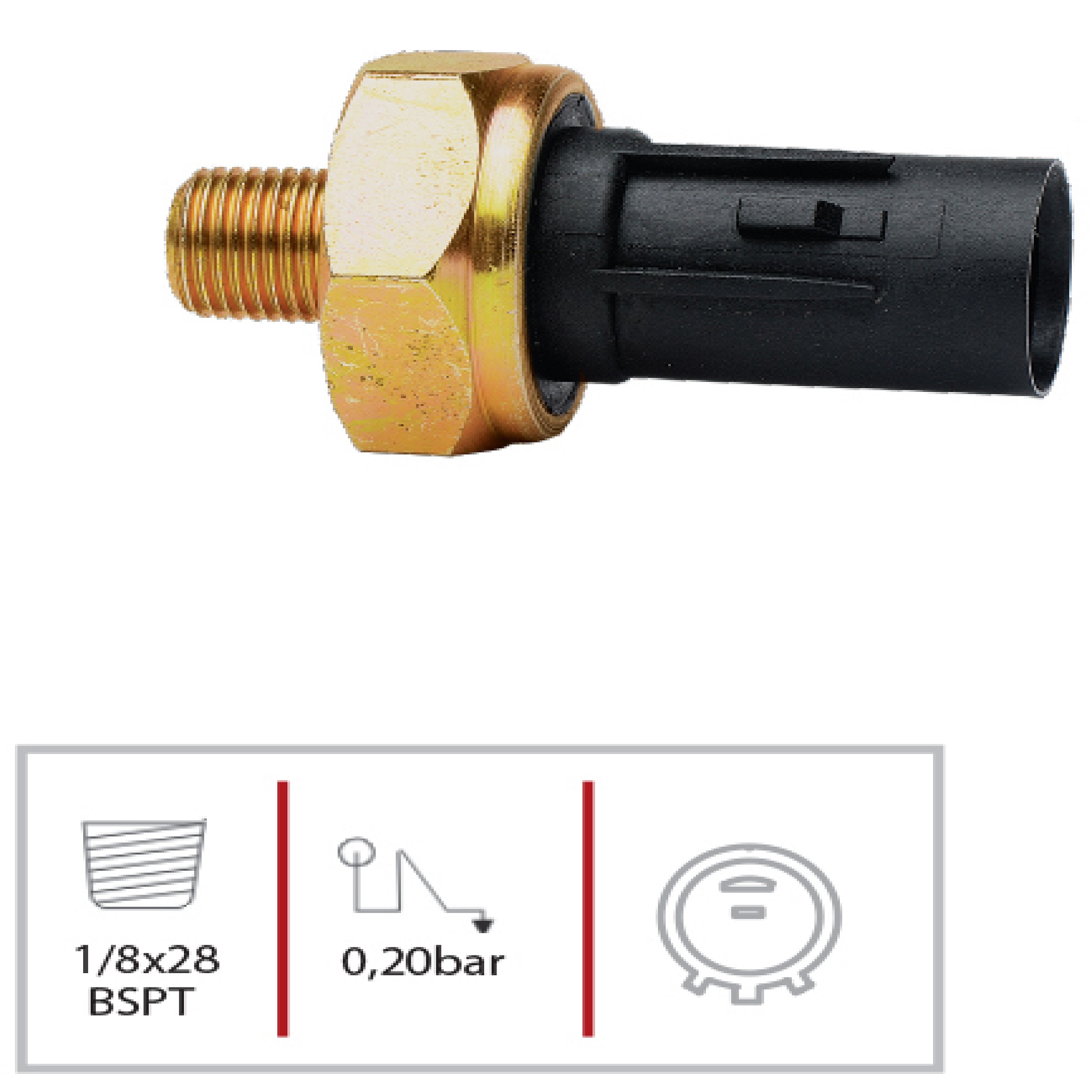 INTERRUPTOR PRESSAO DE OLEO KIA CERATO  PICANTO  HYUNDAI  HB20 CRETA HR IX35  - MARFLEX 7117