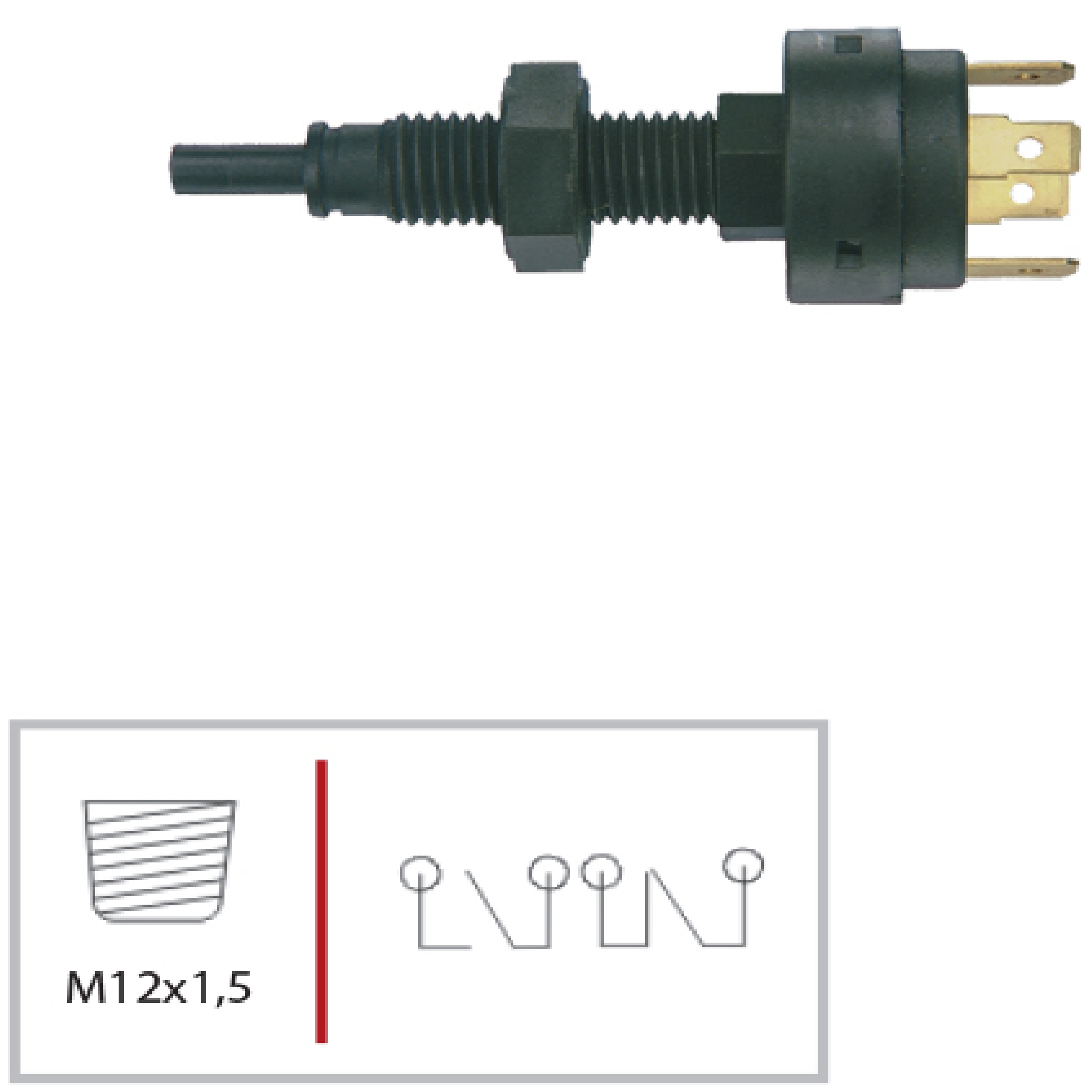 INT LUZ FREIO FIAT UNO 85-89 4 TERM