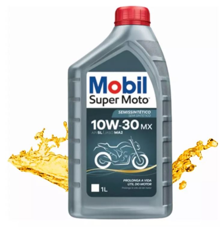 OLEO MOBIL SUPER 10W30 SEMISINTETICO 4 TEMPO 1 LITRO - MOBIL10W30