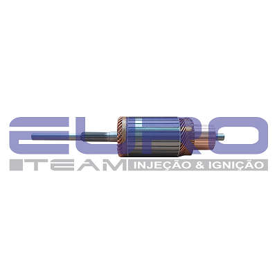 INDUZIDO MOTOR PARTIDA DELCO REMY 41MT 24V 19 DENTES MERCEDES-BENZ CATERPILLAR CARREGADEIRA 1632L - 123097 EURO