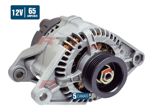 ALTERNADOR 65AH  FIAT PALIO  SIENA  UNO 1.0  1.5 1996 ATE 2000 - MP70064