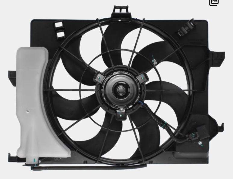 ELETROVENTILADOR COM AR CONDICIONADO E RESERVATORIO HYUNDAI HB20 - MPEV101086 EURO