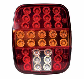 LANTERNA TRASEIRA UNIVERSAL SEM VIGIA 12V E 24V LADO DIREITO LED - MQ1110 MULTQUALITA