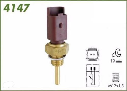 SENSOR DE TEMPERATURA FIAT PALIO  UNO FIRE 2012 EM DIANTE COM MOTOR EVO - MTE4147