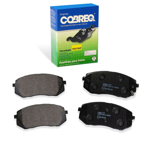 PASTILHA DE FREIO DIANTEIRA HYUNDAI/KIA  IX35/CARENS APOS 2010 - N-1256 COBREQ