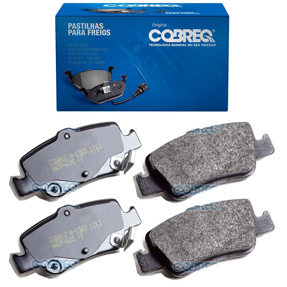 PASTILHA DE FREIO TRASEIRA TOYOTA COROLLA APOS 2008 - N-1368 COBREQ 