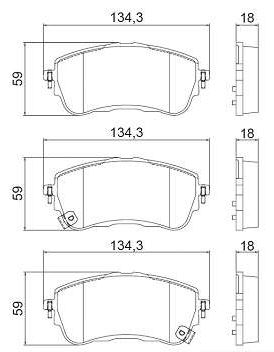 PASTILHA DE FREIO DIANTEIRO TOYOTA COROLLA APOS 2019 - COBREQ-  N-2123