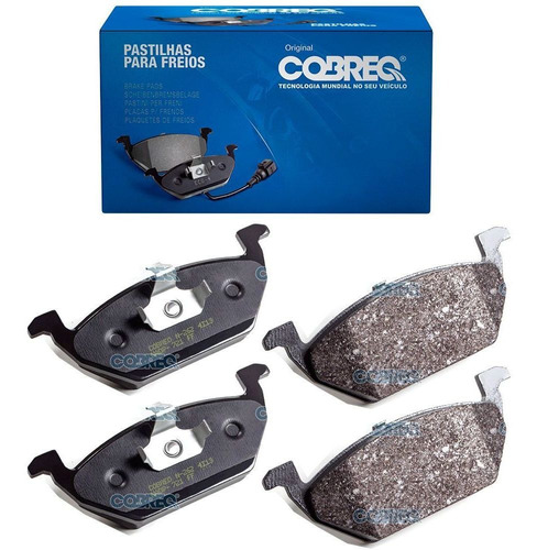 PASTILHA DE FREIO DIANTEIRA VOLKSWAGEN FOX/GOLF 2002 A 2007 - N-262 COBREQ