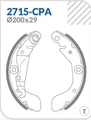 SAPATA DE FREIO GM ONIX PRISMA - 2715-CPA COBREQ