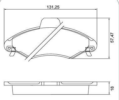 PASTILHA DE FREIO FORD ESCORT 1.8 16V APOS 1996 - N-144 COBREQ