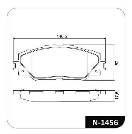 PASTILHA DE FREIO DIANTEIRO TOYOTA RAV4 - N1456 COBREQ