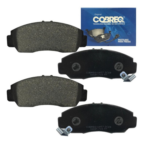 PASTILHA DE FREIO DIANTEIRA SISTEMA NISSIN HONDA CIVIC APOS 2012 - N-1457 COBREQ