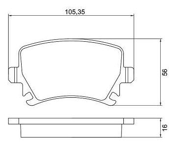 PASTILHA DE FREIO TRASEIRO VOLKSWAGEN/AUDI A3/A4/GOLF/BORA - N-292 COBREQ