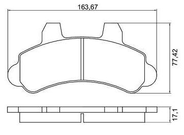 PASTILHA DE FREIO DA FORD F-1000 1994 APOS - N-330 COBREQ