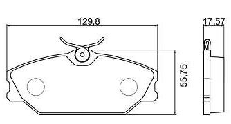 PASTILHA DE FREIO RENAULT MEGANE 2006 A 2010 - N-449 COBREQ