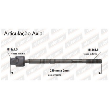 BRACO AXIAL FIORINO 92-13 UNO 92-12 - NAK6015  