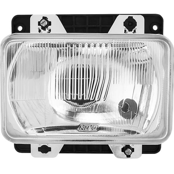 FAROL RETANGULAR MERCEDES BENZ MBB 93 EM DIANTE LADO ESQUERDO H4   NINO F-37V