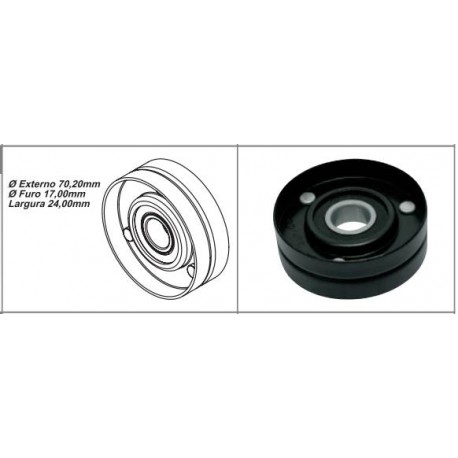 POLIA CORREIA ALT GOL 1.0 8/16V AT 96>VW