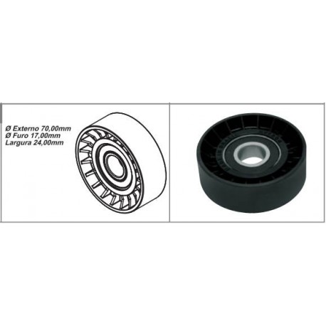 POLIA ALT ASTRA 95-99 GOLF 95> GM VW