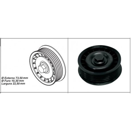 POLIA ALT GOL SPECIAL 1.0 8V C/AR VW