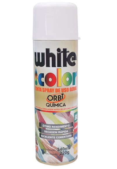 TINTA ORBISTRAY SPRAY BRANCO 340ML/220G