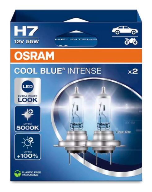 LAMPADA OSRAM H7 COOLBLUE HCB DUO 5000K- OSR64210CBN H7
