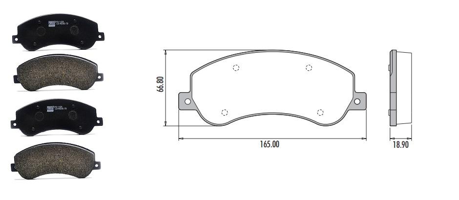 PASTILHA FREIO AMAROK TDI 2.0 10> VW
