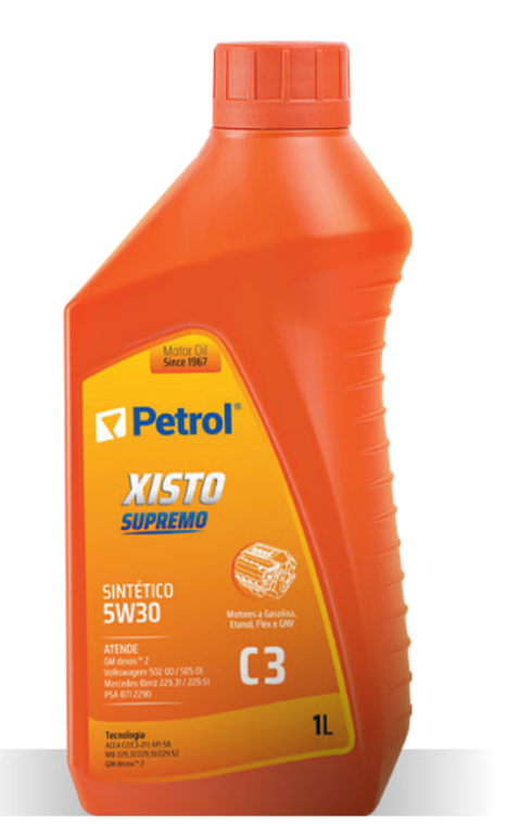OLEO 5W30 XISTO SUPREMO C3 1 LITRO - PET271589 PETROL
