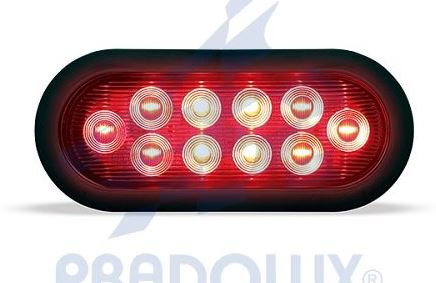 LANTERNA TRASEIRA MODELO AMARICANO VERMELHO 24V 10 LEDS - PRL02002443 PRADOLUX