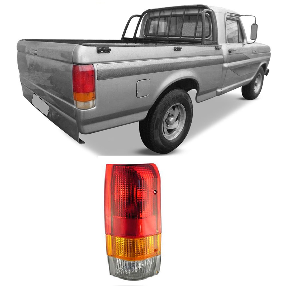 LANTERNA TRASEIRA FORD F-1000 92EM DIANTE TRICOLOR ACRISTAL LD - PRL04020129 