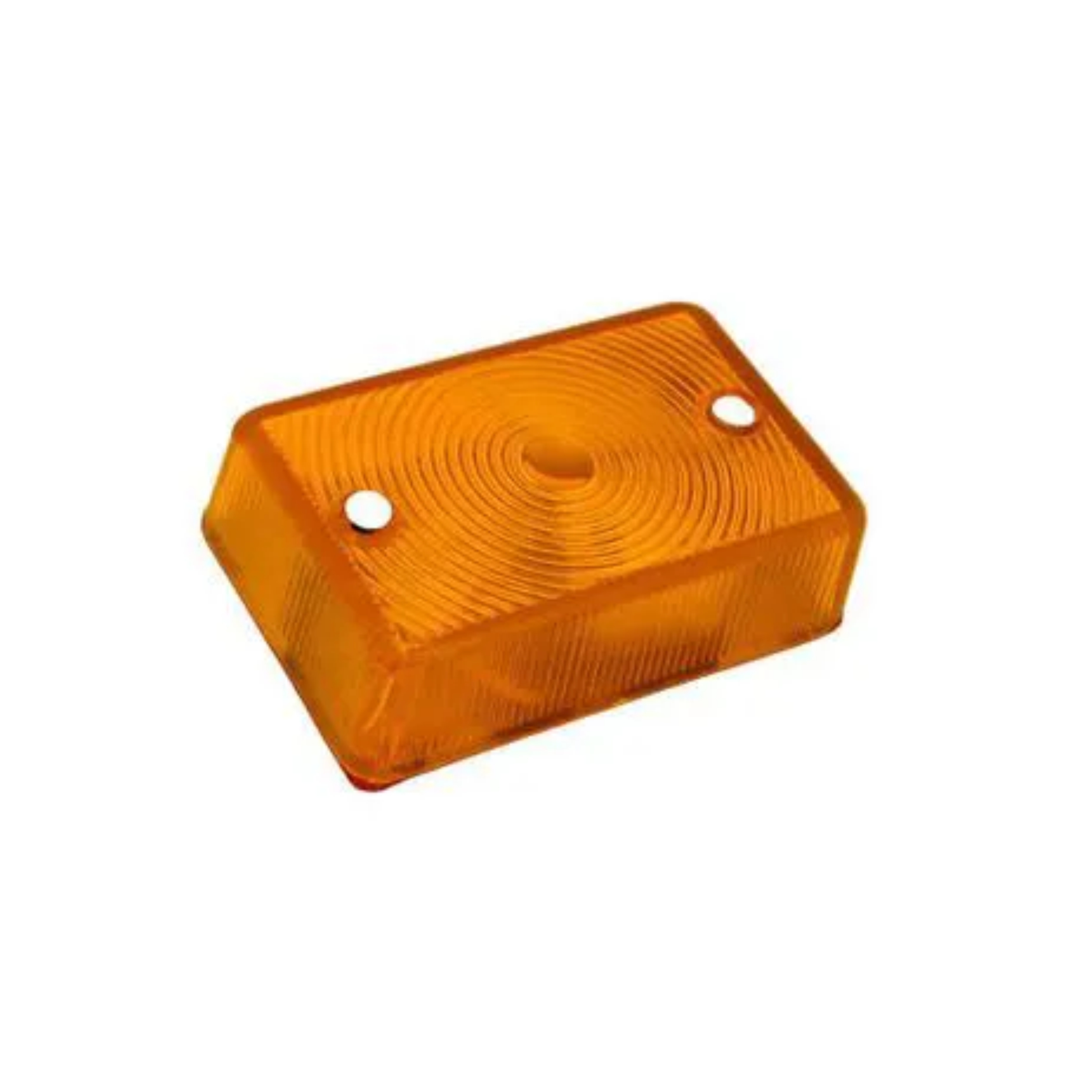 LENTE DA LANTERNA RETANGULAR UNIVERSAL AMARELA - PRADOLUX - PL04170001 